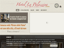 Tablet Screenshot of palazzinahotel.it